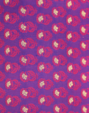 Signoraa Purple Tanchui Silk With Contrast Pink Weaving And Zari Dots - PMT012187