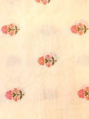 Signoraa Chanderi Cotton Butti Embroidery Fabric – PMT012314C   PMT012314LY