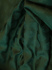 Signoraa Bottle Green Silk Tanchui Weaving Fabric – PMT012265