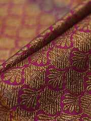 Signoraa Magenta Silk Gold Antique Weaving Fabric – PMT012531