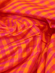 Signoraa Rani Silk Gold Zari Checks Fabric – PMT012572