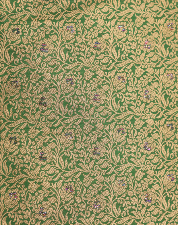 Signoraa Green Silk Brocade With Badla - PMT04909