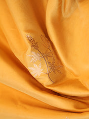 Signoraa Mustard Silk Gold Butti Weaving Fabric – PMT012255