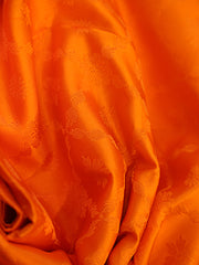 Signoraa Orange Silk Tanchui Weaving Fabric – PMT012550