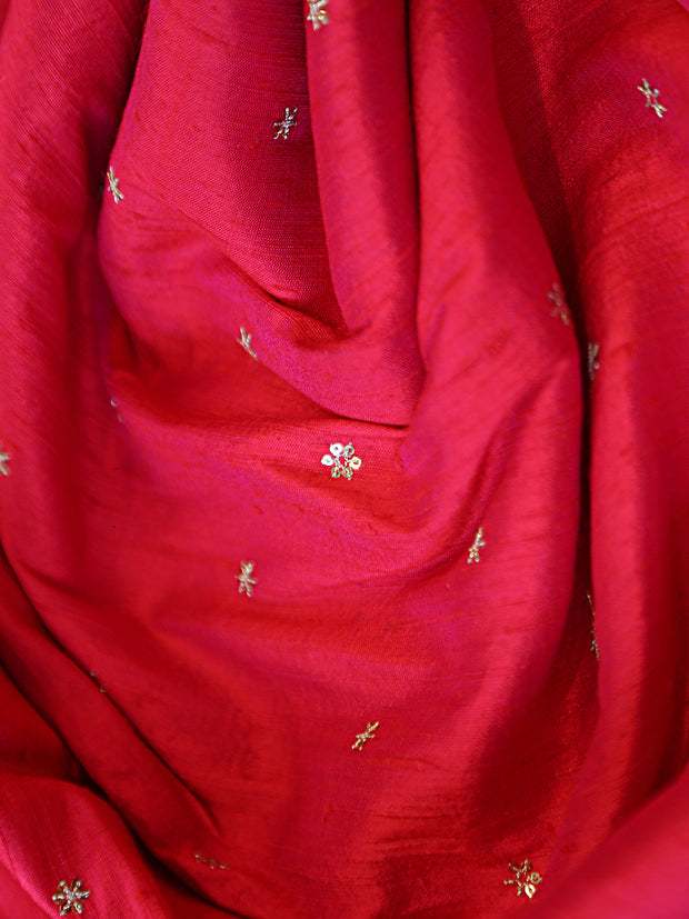 Signoraa Raw Silk Sequence Butti Fabric – PMT012562R PMT012562P PMT012562NB