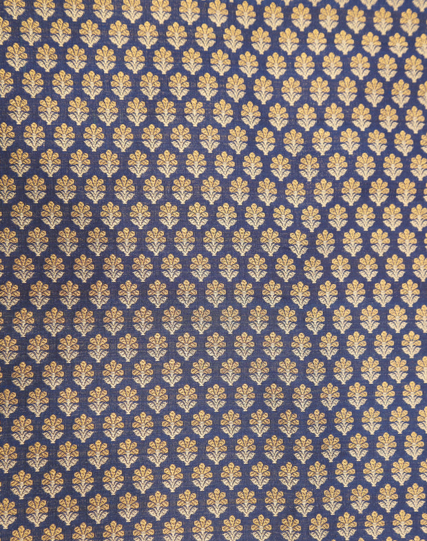 Signoraa Gold Spot Silk With Gold And Silver Butti - PMT012246