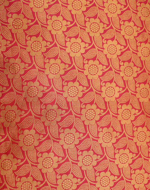 Signoraa Pink Silk Brocade With Weaving - PMT05222