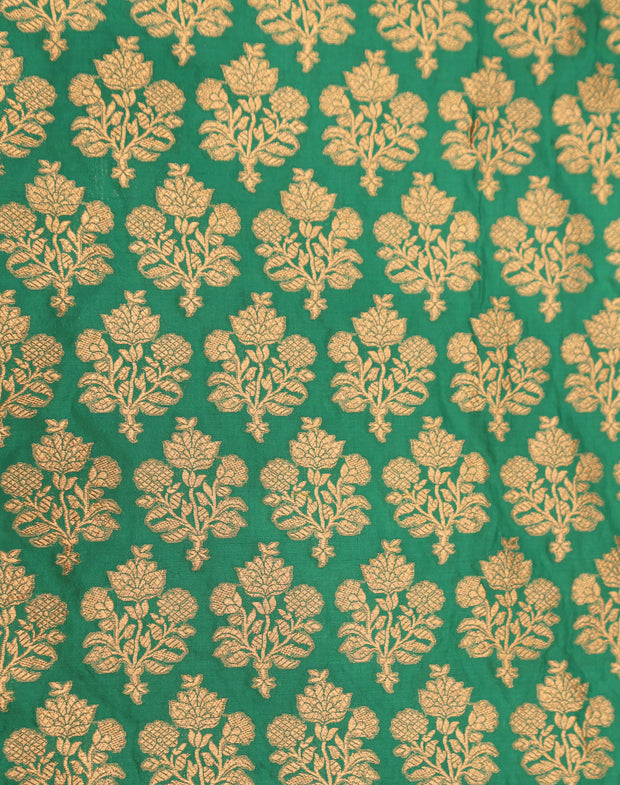 Signoraa C-Green Silk Brocade With Weaving - PMT011624
