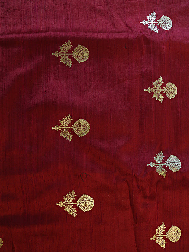 Signoraa Raw Silk Zari Weaving Butti Fabric – PMT012533M  PMT012533G  PMT01255BG