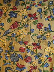 Signoraa Raw Silk Kalamkari Print Fabric – PMT012606M  PMT012606G