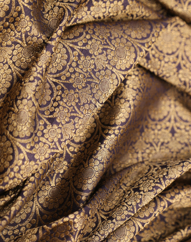 Signoraa Blue Silk With Antique Zari - PMT011084