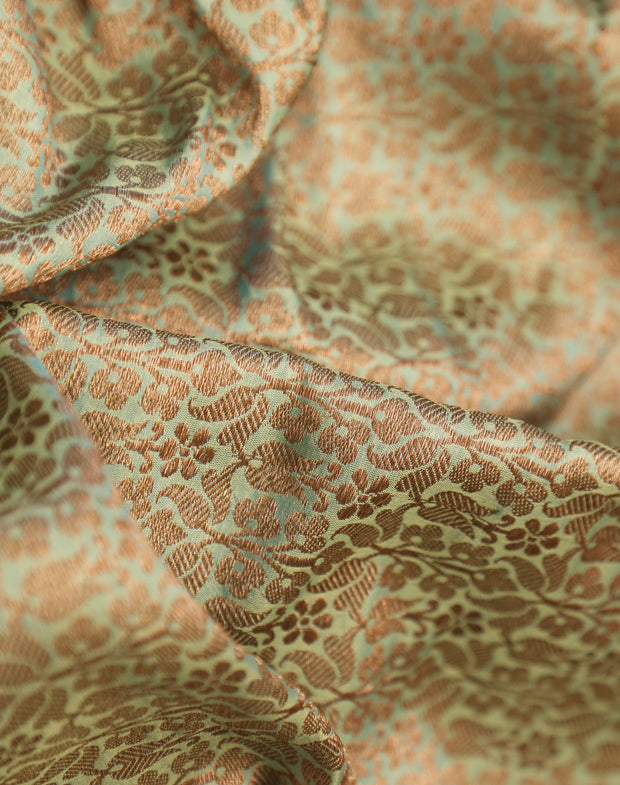 Signoraa C-Green Silk With Antique - PMT011186