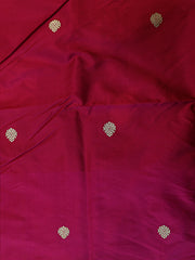 Signoraa Pink Silk Gold Weaving Fabric – PMT012437