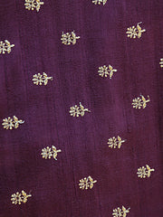 Signoraa Tussar Gold Flower Embroidery Fabric – PMT01256W  PMT01256B