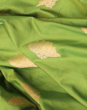 Signora Green Silk With Zari Butti - PMT011830