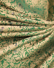 Signoraa Green Silk Brocade With Badla - PMT04909