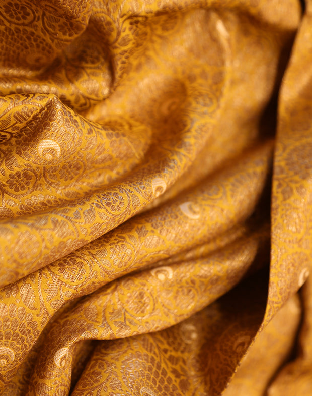 Signoraa Mustard Silk With Antique - PMT012151
