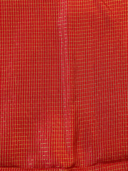 Signoraa Silk Zari Gold Checks Weaving Fabric – PMT012622R