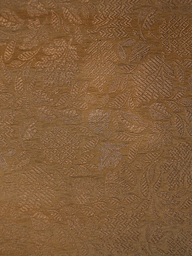 Signoraa Beige Silk Gold Jaal Weaving Fabric – PMT012271