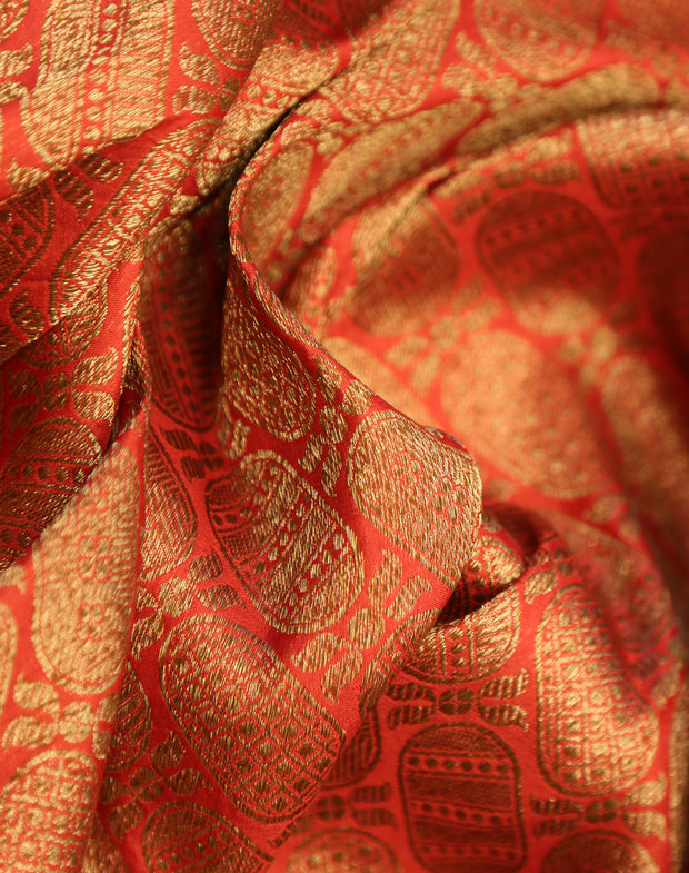 Signoraa Rust Silk With Antique Zari - PMT012266