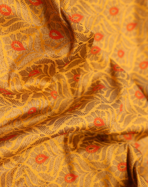 Signoraa Mustard Silk Antique With Meenakari Design - PMT010882