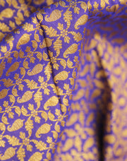 Signoraa R-Blue Silk With Gold Weaving - PMT012150