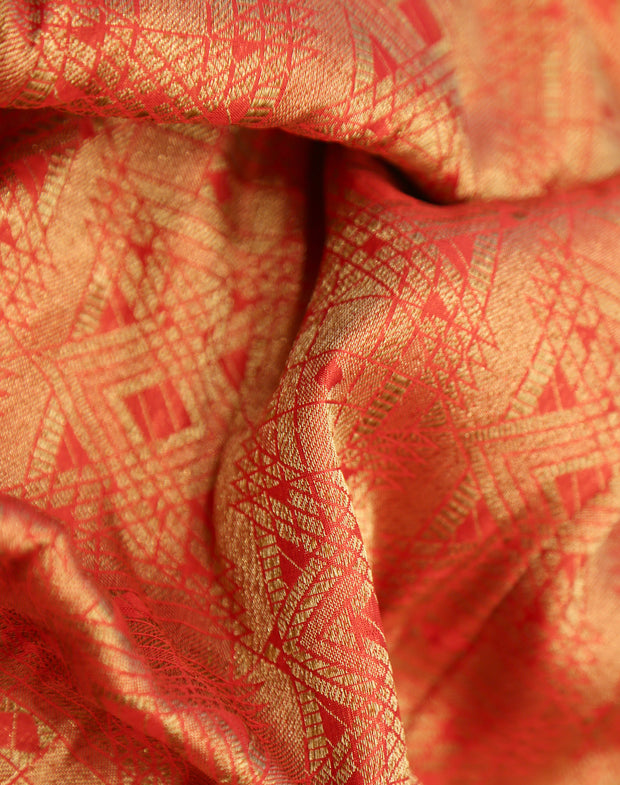 Signoraa Red Silk With Antique Work - PMT012085