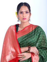 Signoraa Green Banarasi Silk Cotton saree - BSK09872