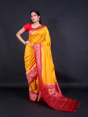 Signoraa Mustard Semi Silk Butti Saree – BLN00800