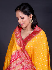 Signoraa Mustard Semi Silk Butti Saree – BLN00800