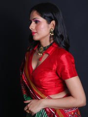 Signoraa Pinkish Gold Zari Kota Tissue Handloom Saree – KTJ03832
