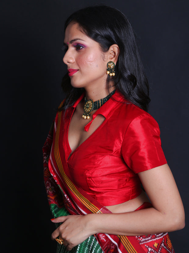 Signoraa Pinkish Gold Zari Kota Tissue Handloom Saree – KTJ03832